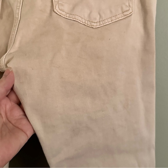 Adriano Goldschmied The Farrah Skinny Ankle High Rise Beige Cream Stretchy Flaws - Picture 5 of 8